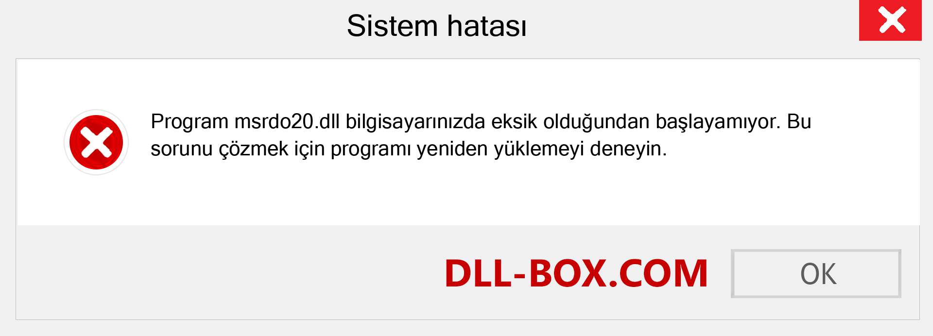 msrdo20.dll dosyası eksik mi? Windows 7, 8, 10 için İndirin - Windows'ta msrdo20 dll Eksik Hatasını Düzeltin, fotoğraflar, resimler